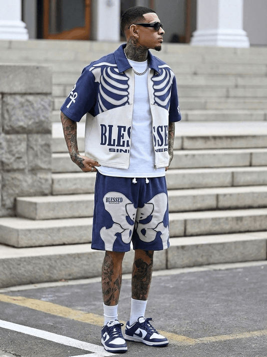 Blessed Sinner Bone Collection — Navy Set - Blessed Sinner
