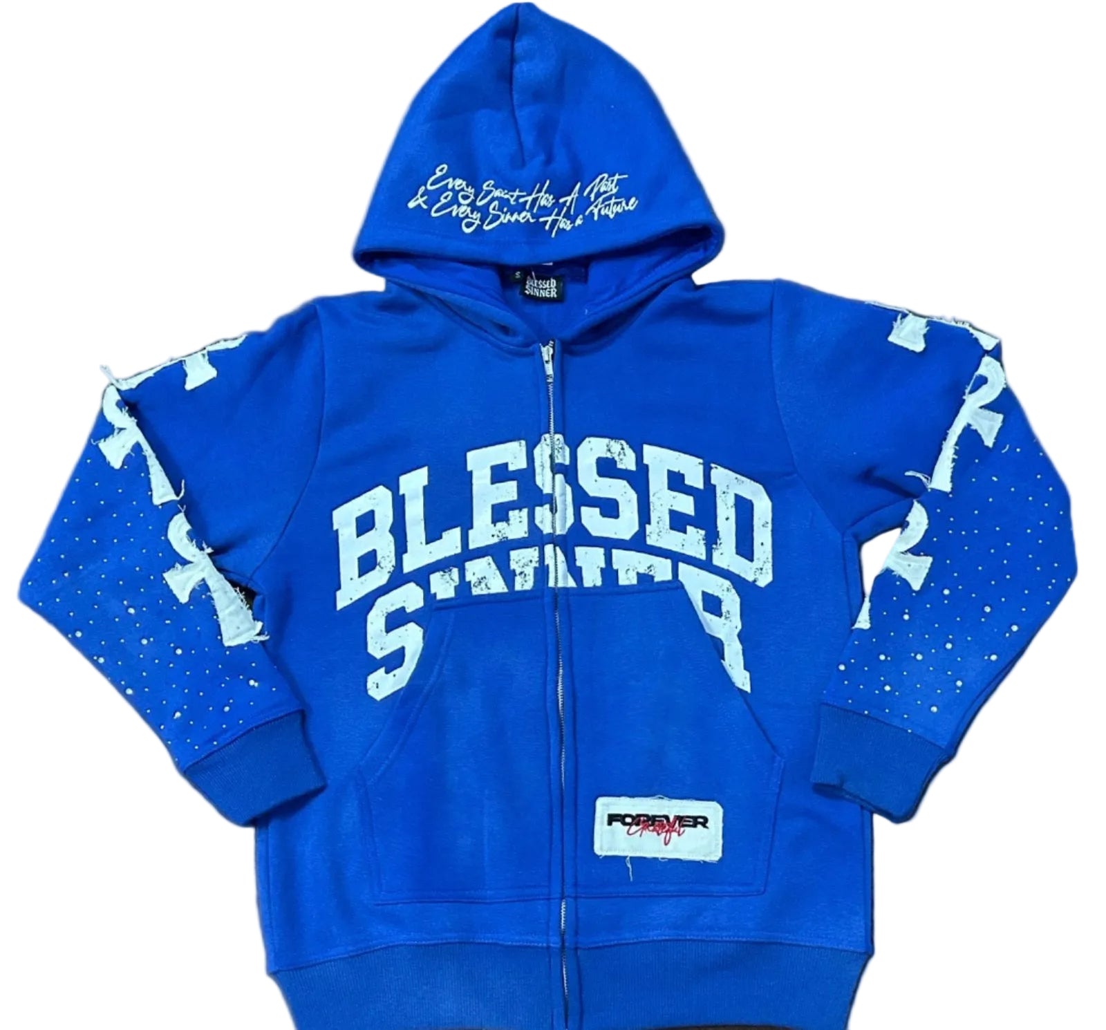 Royal Berry long sleeve zip up hoodie - Blessed Sinner Shop