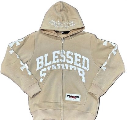 Pina Colada long sleeve zip up hoodie - Blessed Sinner