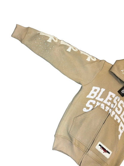 Pina Colada long sleeve zip up hoodie - Blessed Sinner
