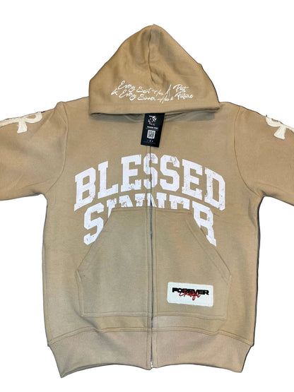Pina Colada long sleeve zip up hoodie - Blessed Sinner