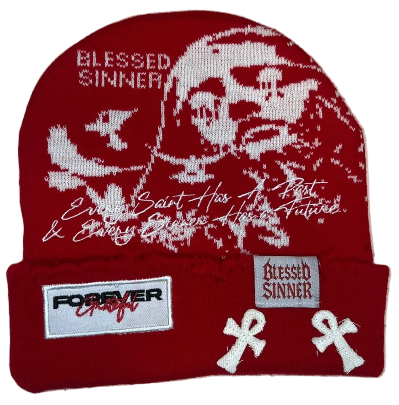 Blessed Sinner Beanie - Unisex Fashion Cozy Winter Wear - Blessed Sinner Shop