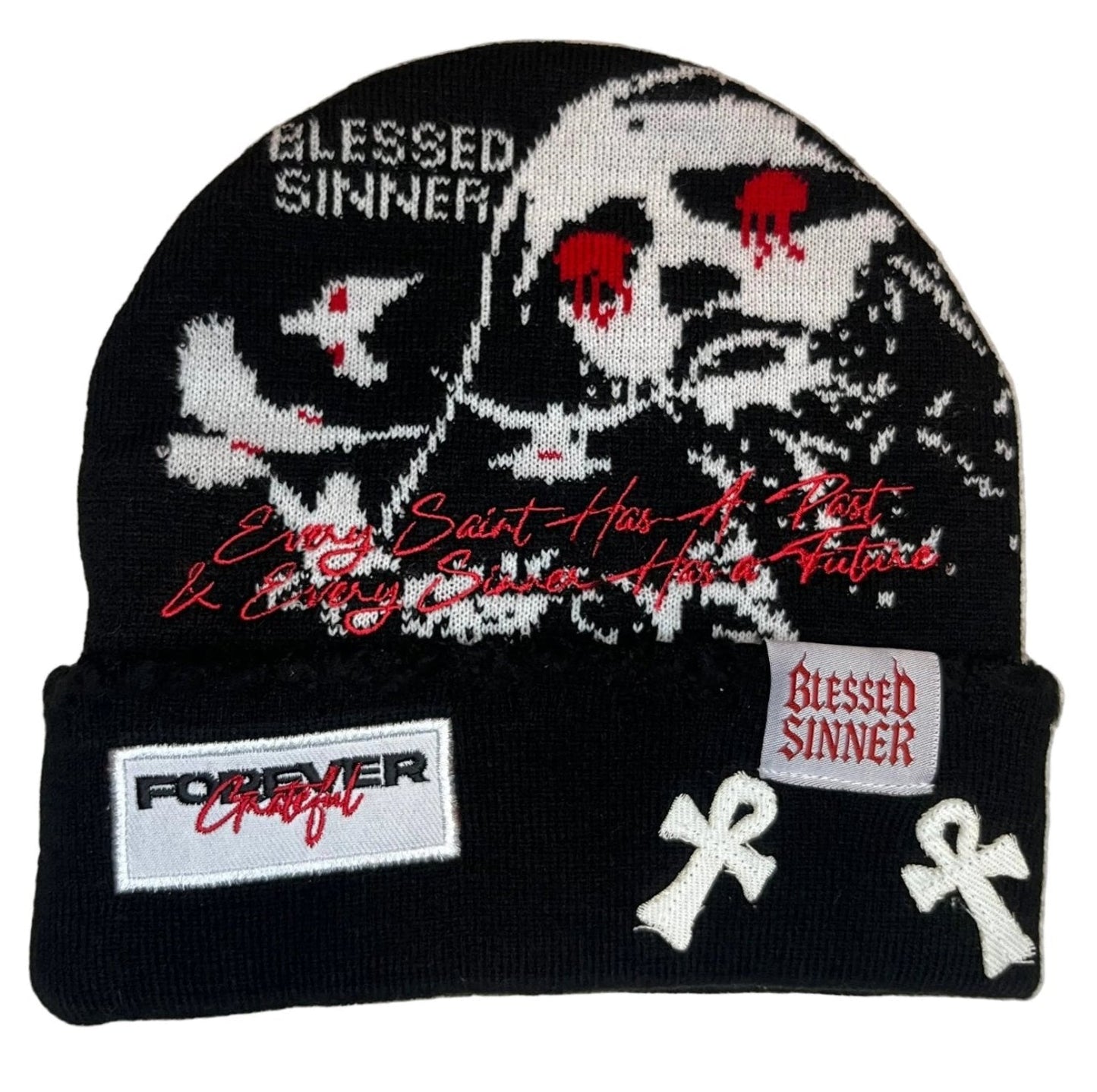 Blessed Sinner Beanie - Unisex Fashion Cozy Winter Wear - Blessed Sinner Shop