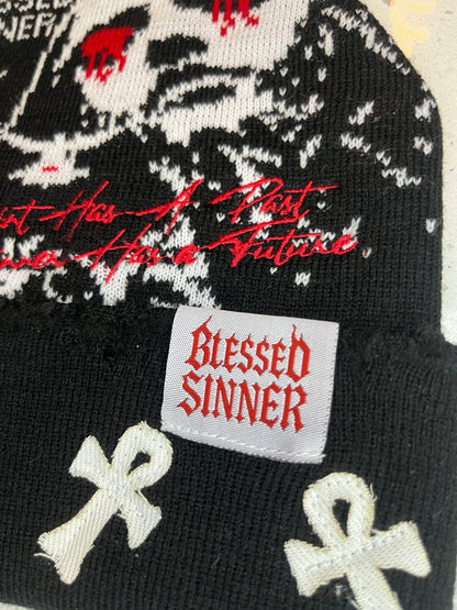Blessed Sinner Beanie - Unisex Fashion Cozy Winter Wear - Blessed Sinner