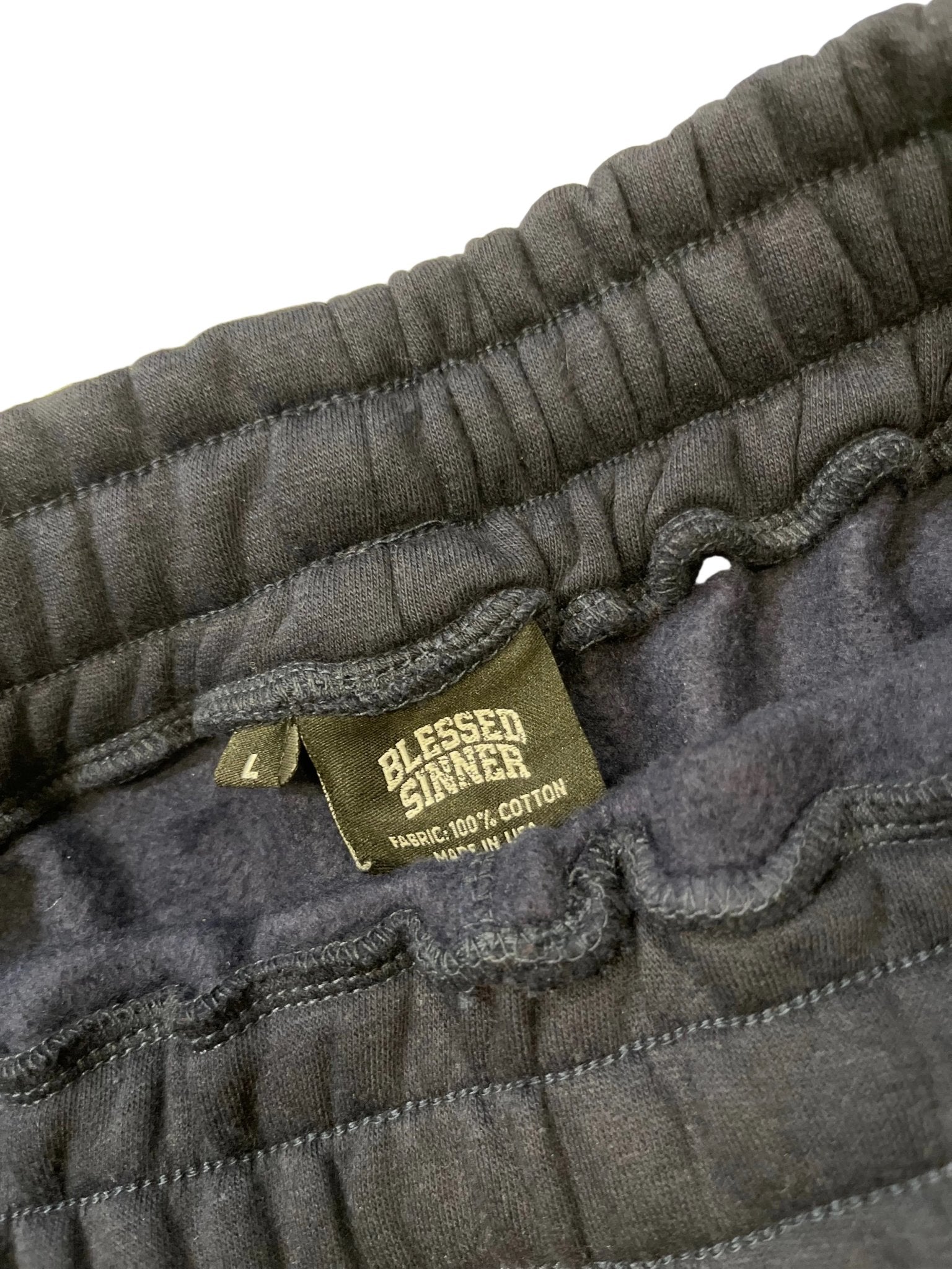 Rhinestones Fleece Shorts — Navy/Orange - Blessed Sinner