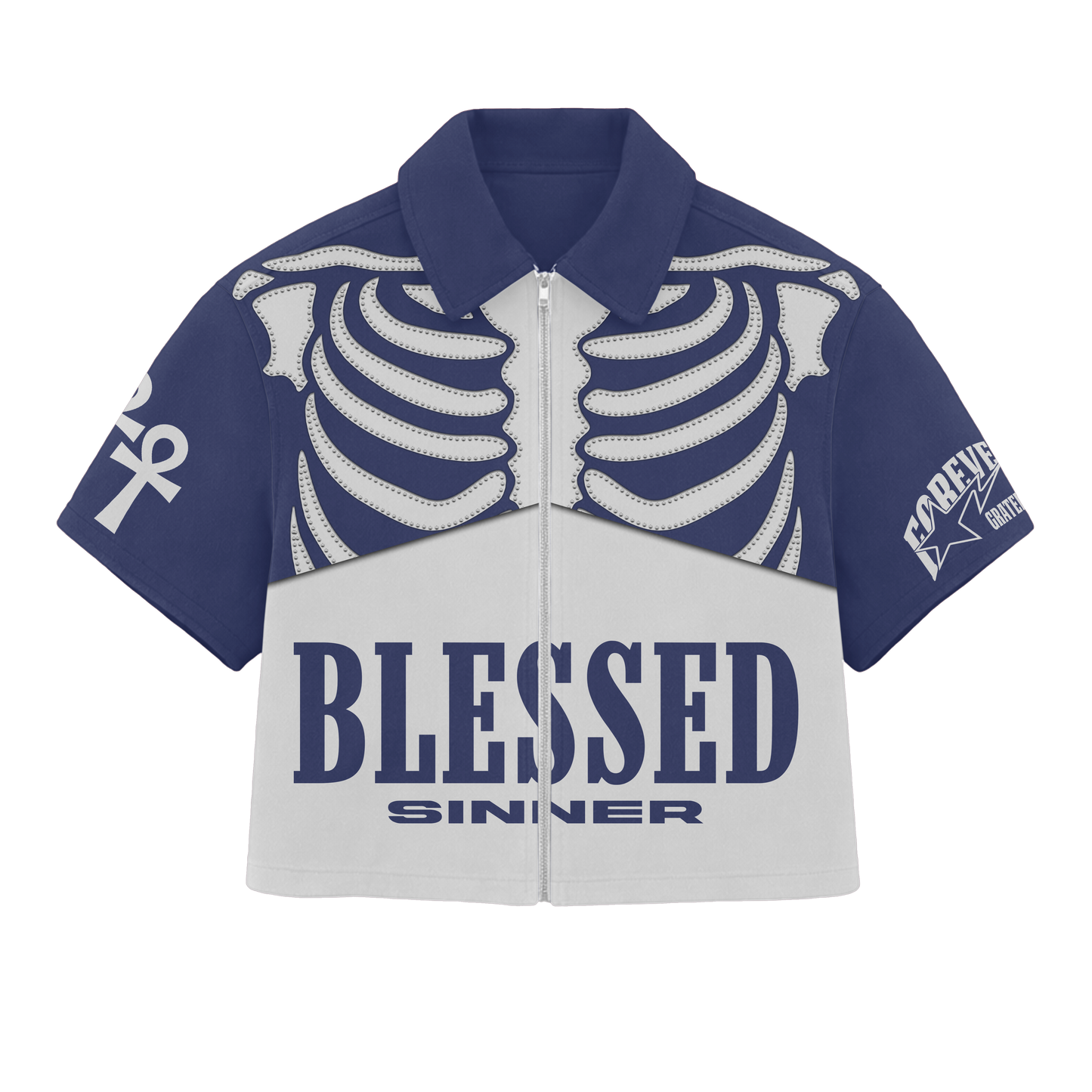 Blessed Sinner Bone Collection — Navy Set