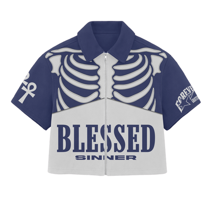 Blessed Sinner Bone Collection — Navy Set